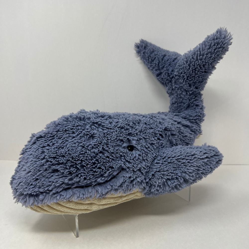 Jellycat Wilber Whale Plush Lg 17" Blue Retired 2015 Stuffed Animal JCINC2731SH - Picture 15 of 16